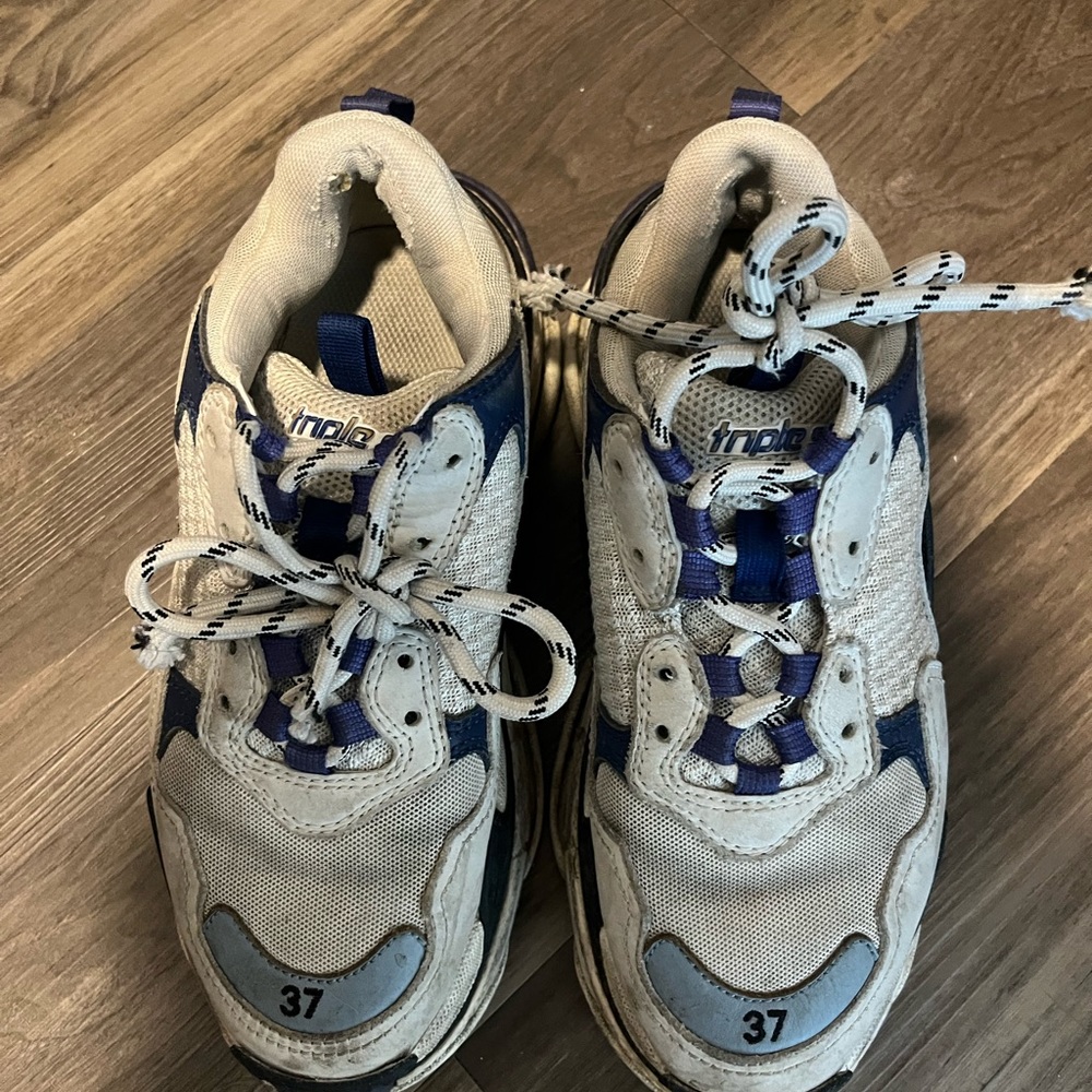 Balenciaga triple S. Super worn in but still have a lot of life left !Will clean